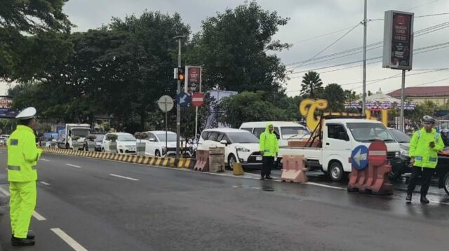 Lalu Lintas Kota Batu Meningkat H+1 Natal, Satlantas Masih Belum Terapkan Rekayasa Khusus