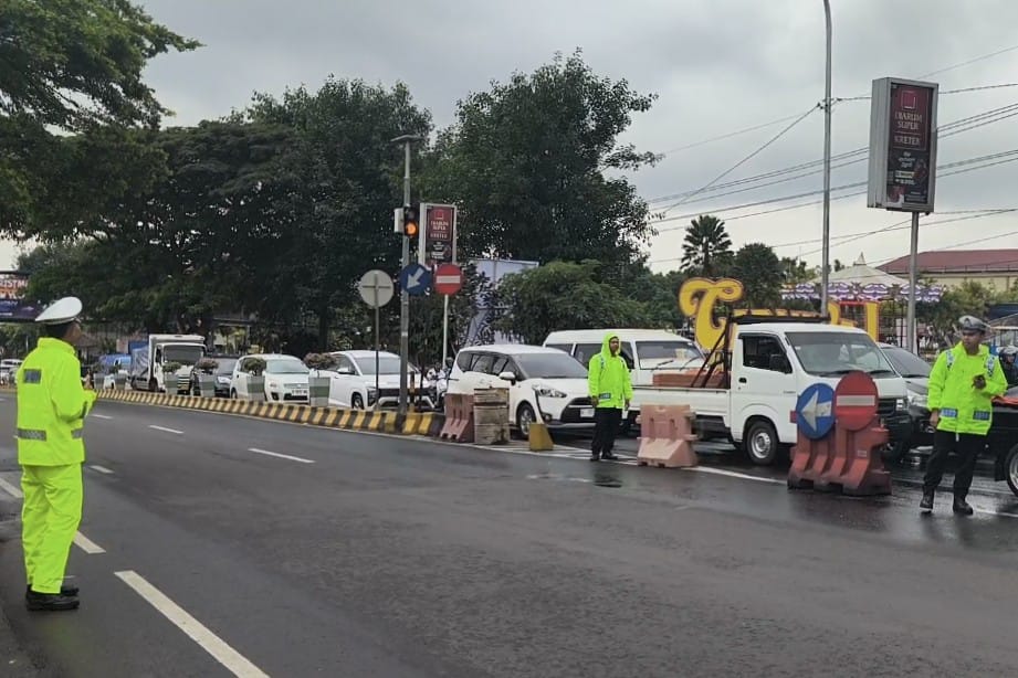 Lalu Lintas Kota Batu Meningkat H+1 Natal, Satlantas Masih Belum Terapkan Rekayasa Khusus