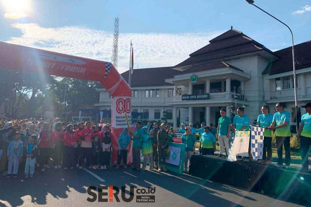 Ribuan Peserta Fun Walk Meriahkan HKN ke-61 di Kota Malang
