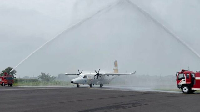 Lanud Abd Saleh Terima Alutsista Baru, Pesawat Cassa NC 212i untuk Pendidikan Calon Navigator