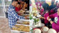 Salah satu kegiatan makan rombongan wisata di Kota Batu yang dilayani oleh usaha Katering. (ist) Mendekati Akhir Tahun Harga Sayuran di Kota Batu Melonjak Tiga Kali Lipat