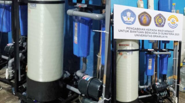 UB Kirim Alat Penjernih Air Portabel untuk Korban Bencana di Sumatra Barat