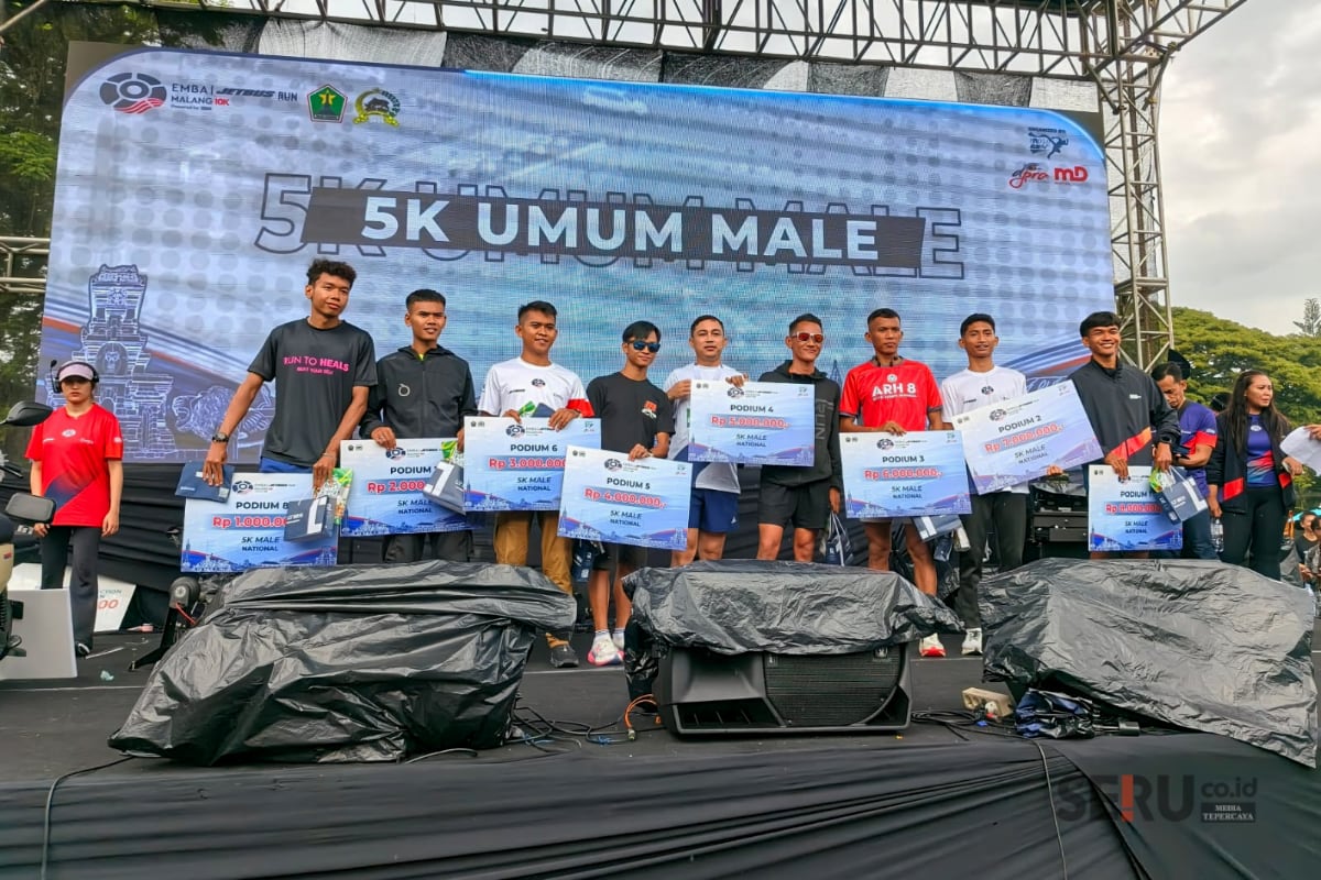 Para peserta penerima penghargaan Emba Jetbus Run 2026. (bas)