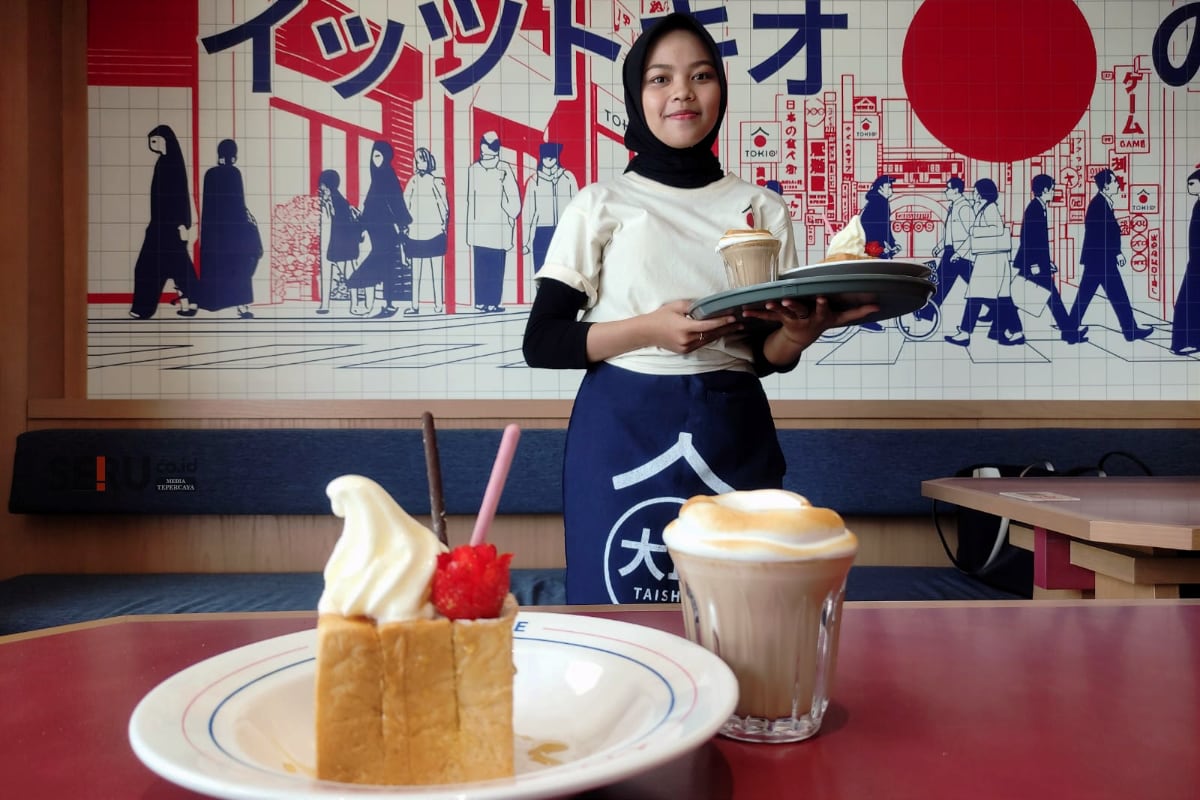 Tokio O! Japanese Cafe Usung Konsep dan Menu Tongkrongan Gen Z & Family 1 Shibuya Toast berpadu Cappuccino Marshmallow, sebagai menu baru unggulan. (rhd)