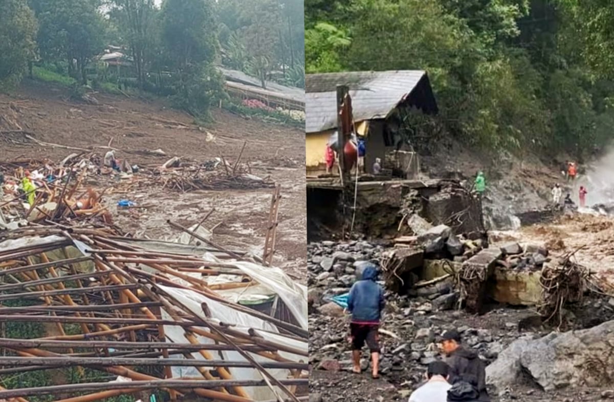 Cuaca Ekstrem Picu Longsor Bandung Barat dan Banjir Bandang Tegal