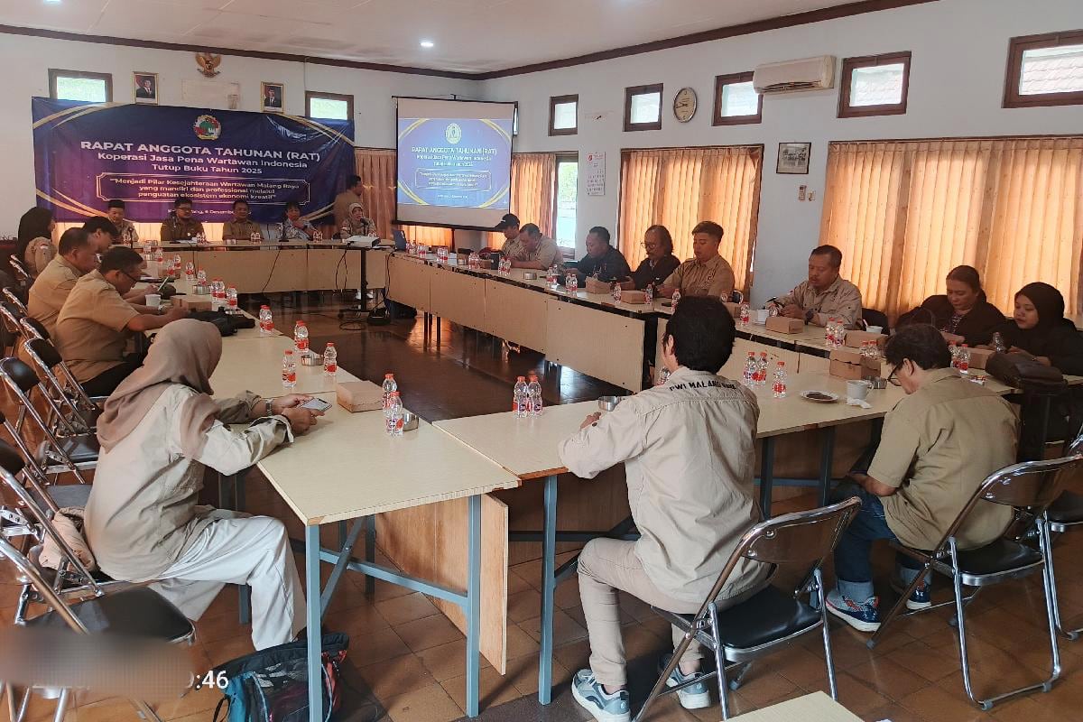 Kopja Pena Wartawan Indonesia Malang Gelar Rapat Anggota Tahunan Perdana