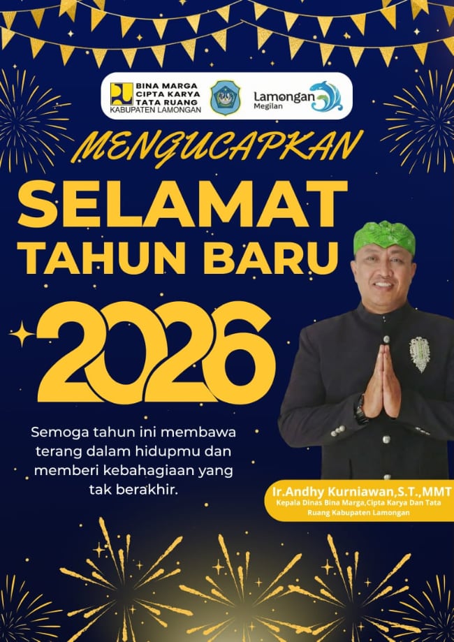 klan ucapan selamat tahun baru dari Binamarga Lamongan
