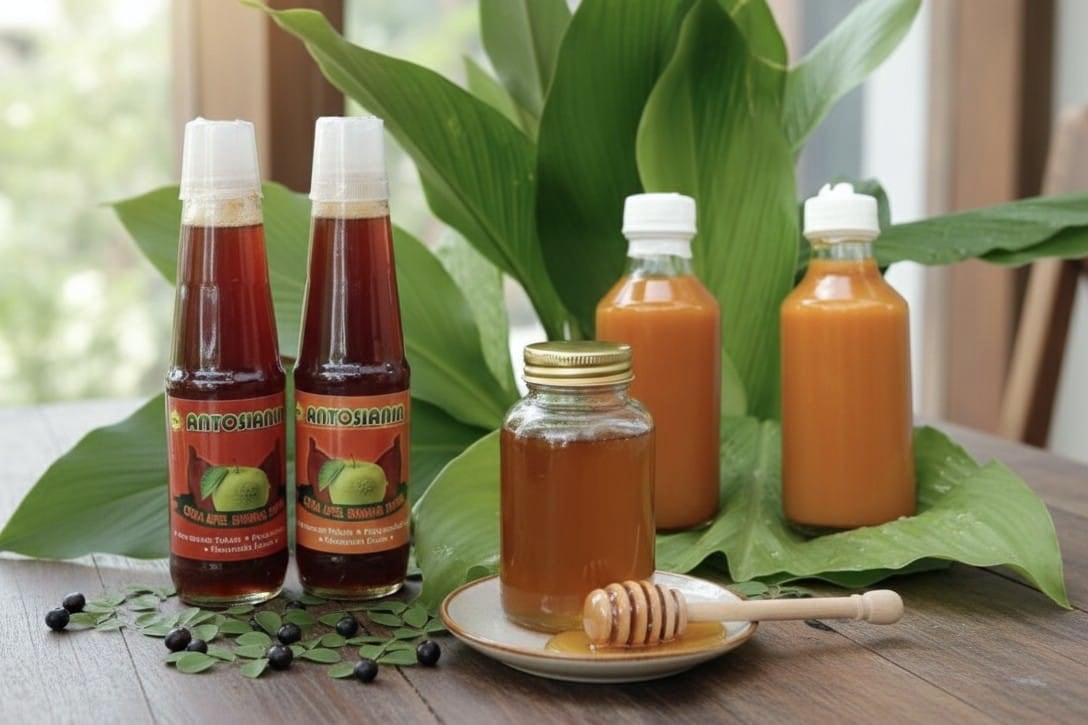 Mol Kunyit, Madu dan Cuka Apel sebagai bahan untuk pengobatan Gerd. (Ist) Atasi Perih GERD dengan Ramuan MOL Kunyit, Cuka Apel, dan Madu ala Griya Terapi Detox Batu