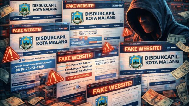 Disdukcapil Kota Malang: Waspada Website Palsu, Rawan Curi Data Pribadi Secara Otomatis