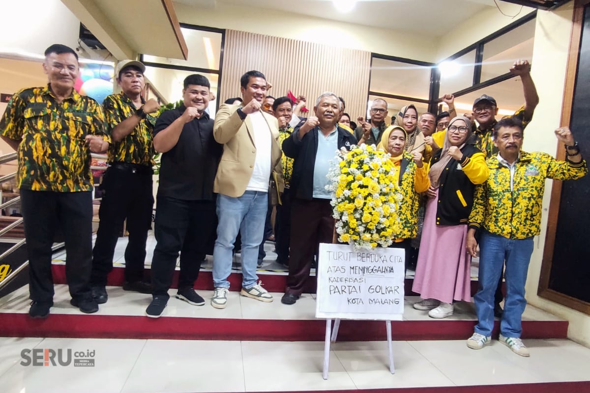 Kader Golkar Kota Malang Berduka, Kirim Karangan Bunga Prihatin Atas Meninggalnya Kaderisasi