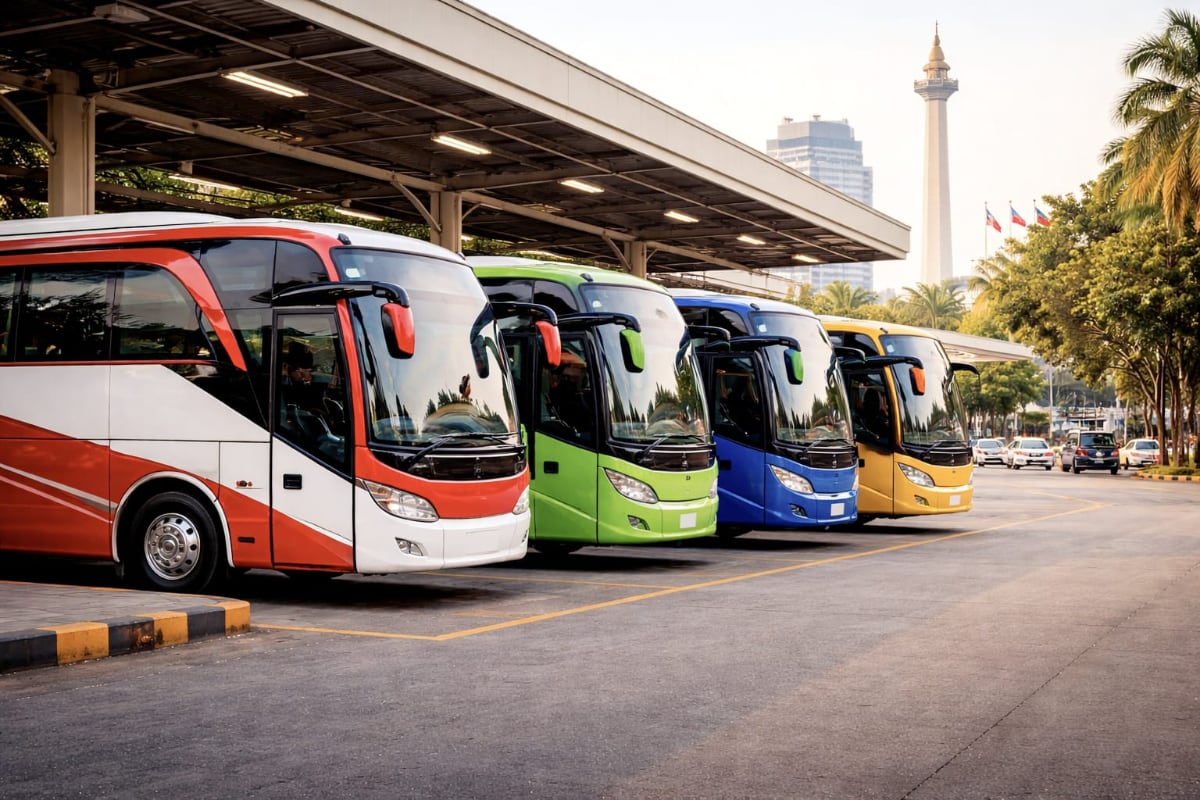 Ilustrasi mudik gratis. (AI Generated) Mudik Gratis Lebaran 2026, DKI Jakarta dan Jawa Barat Sampaikan Syaratnya