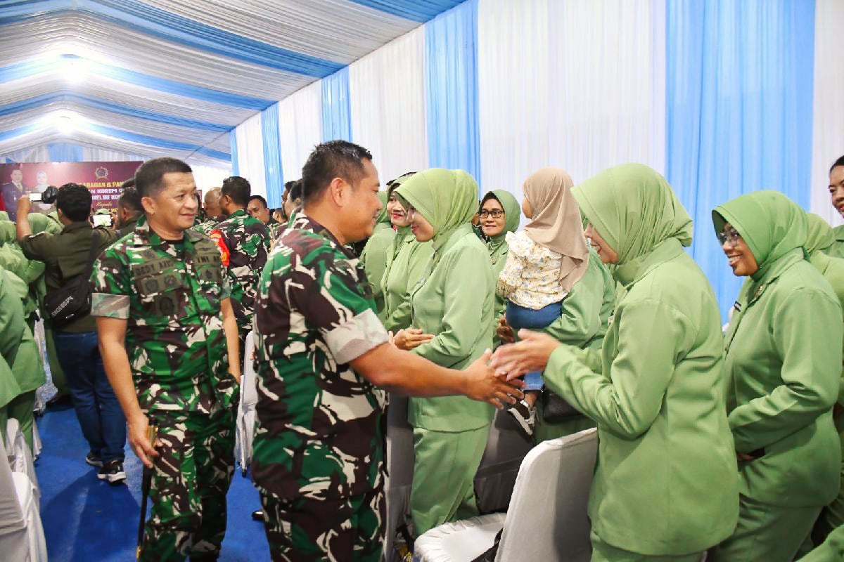 Danrem 083/Baladhika Jaya Berpamitan Tinggalkan Pesan bagi Prajurit dan Persit Kodim 0833/Kota Malang