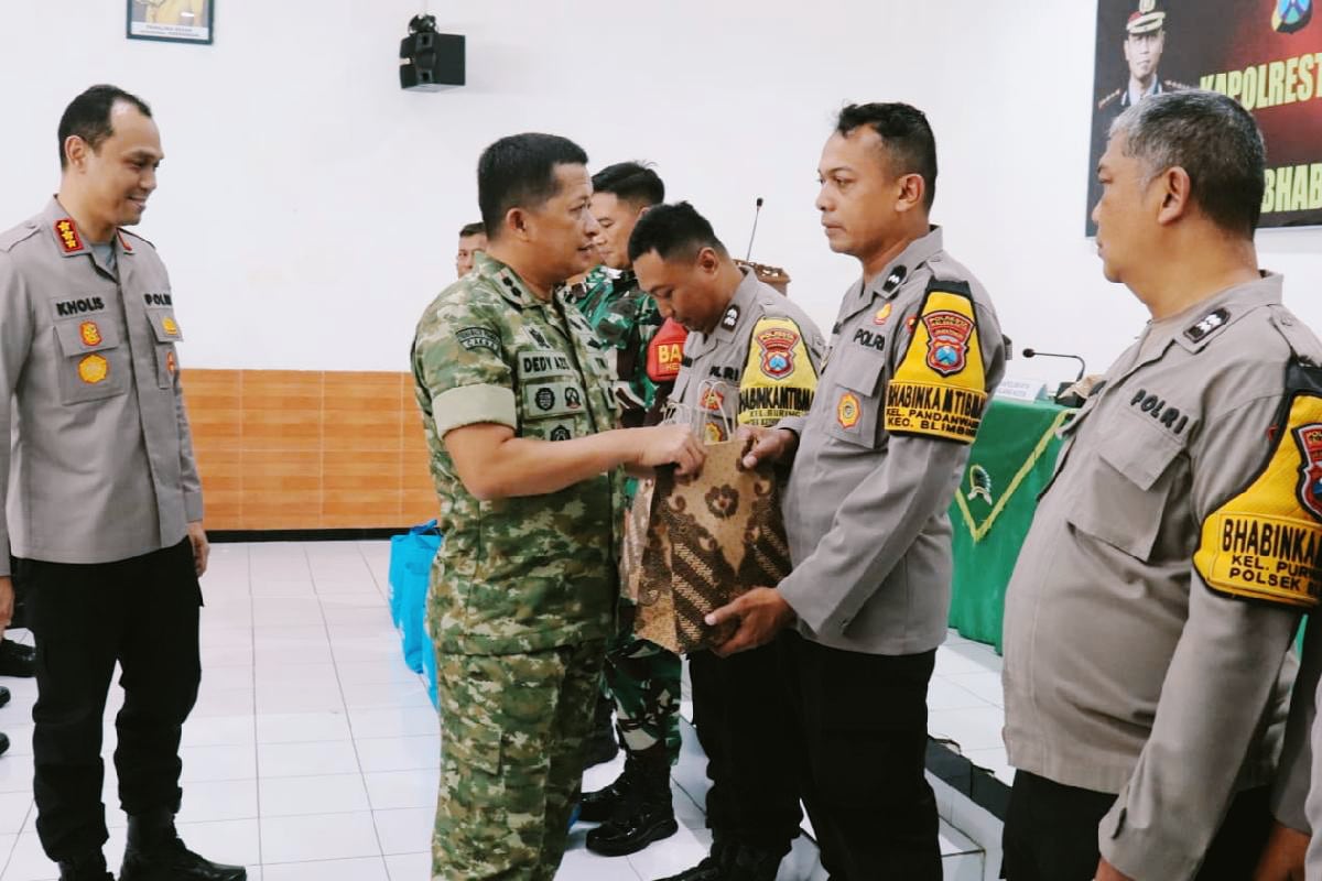 Kapolresta Makota dan Dandim 0833/Kota Malang tatap muka bersama Bhabinkamtibmas dan Babinsa. (ist) Kapolresta Makota dan Dandim 0833/Kota Malang Tatap Muka Bersama Bhabinkamtibmas dan Babinsa