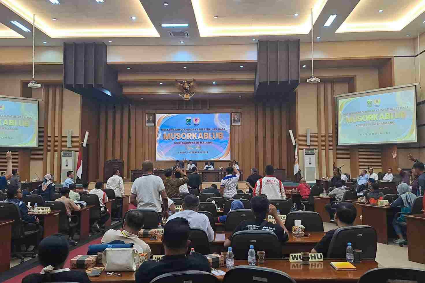 Pemilihan Ketua Terpilih KONI periode 2026-2028. (ist_11zon Darmadi Terpilih Sebagai Ketua KONI Kabupaten Malang Periode 2026-2028