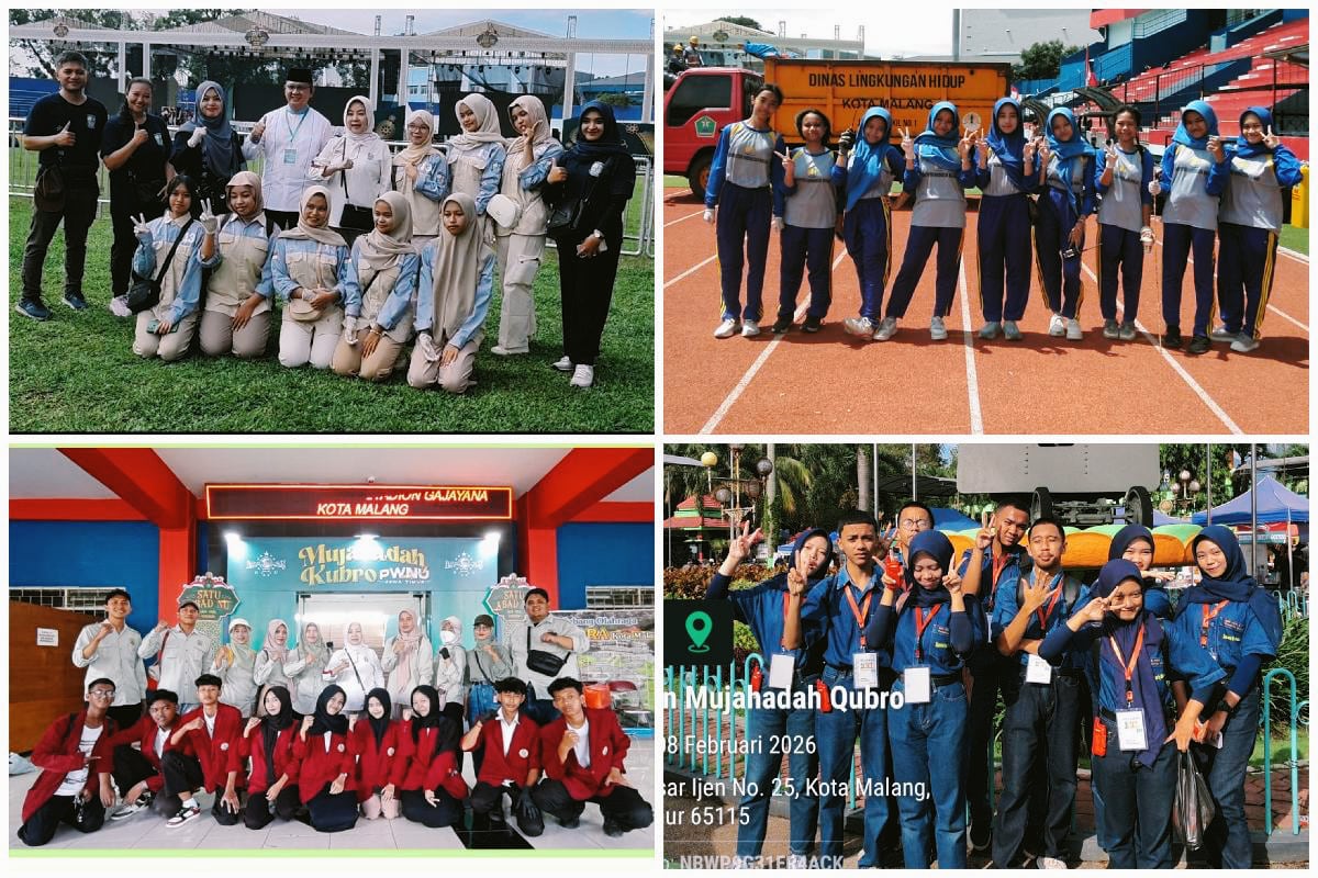 Beberapa SMK Swasta Kota Malang yang terlibat Harlah 1 Abad NU. (dok. MKKS SMK Swasta Kota Malang)