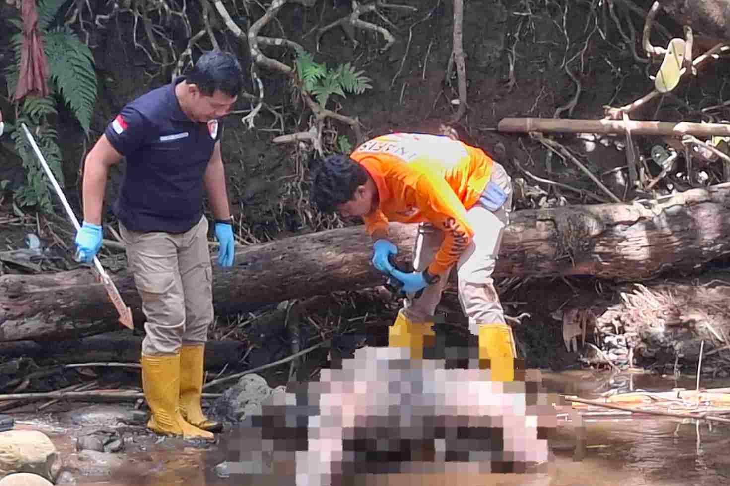 Proses olah TKP 2_11zon (1) Pelaku Pembunuhan Remaja Nganjuk di Jabung Terungkap, Sembunyi di Rumas Kos