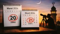 Ilustrasi Idulfitri 2026 berpotensi berbeda. (AI Generated) Idulfitri 2026 Berpotensi Berbeda, Muhammadiyah 20 Maret, Kemenag Tunggu Hasil Sidang Isbat