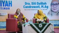 Dra. Siti Dalilah Candrawati MAg suarakan Ramadan Berkemajuan di UMM. (dok. Humas UMM) Aisyiyah Jatim Suarakan Ramadan Berkemajuan di UMM, Integritas Umat Responsif Perkembangan Zaman