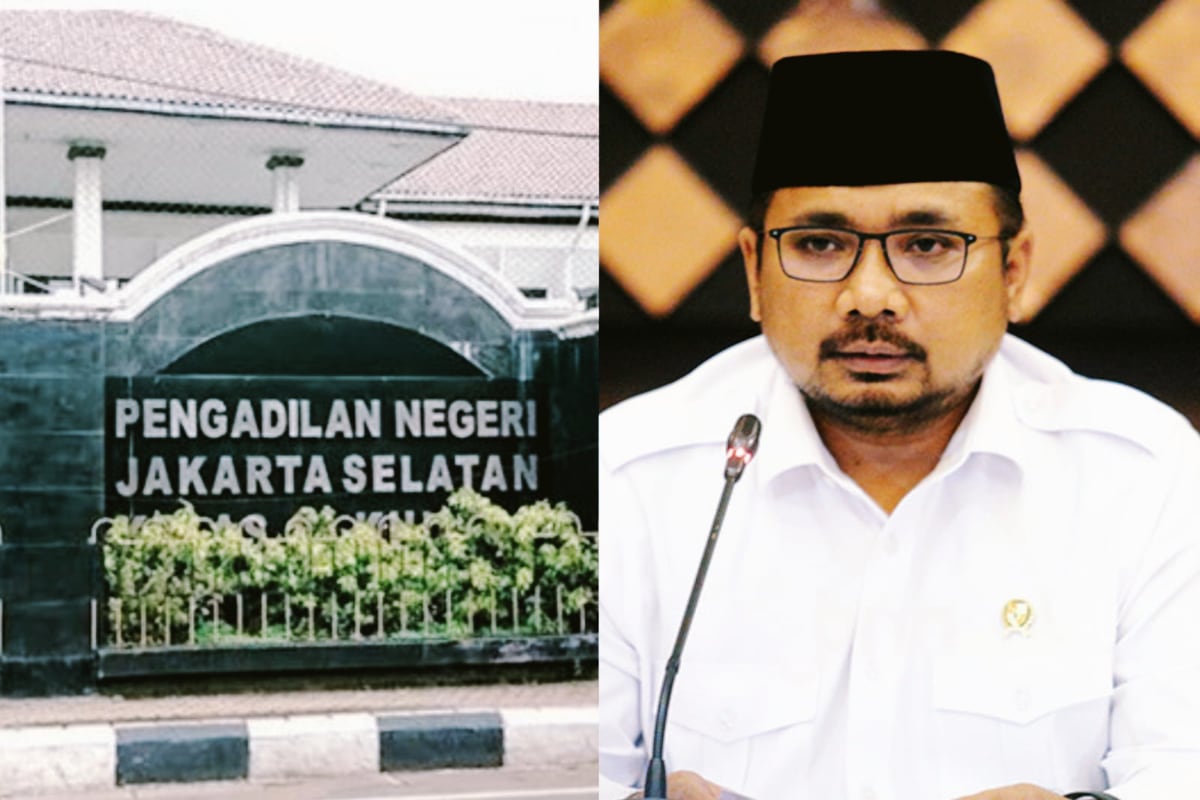 Hakim tunggal Pengadilan Negeri Jakarta Selatan menolak gugatan praperadilan Yaqut Cholil. (ist) Status Tersangka Eks Menag Yaqut Cholil Dinyatakan Sah Usai Praperadilan Ditolak
