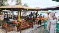 Suasana di wisata Watu Ulo-Papuma Jember. (ist) Wisatawan Serbu Watu Ulo-Papuma Jember selama Libur Lebaran