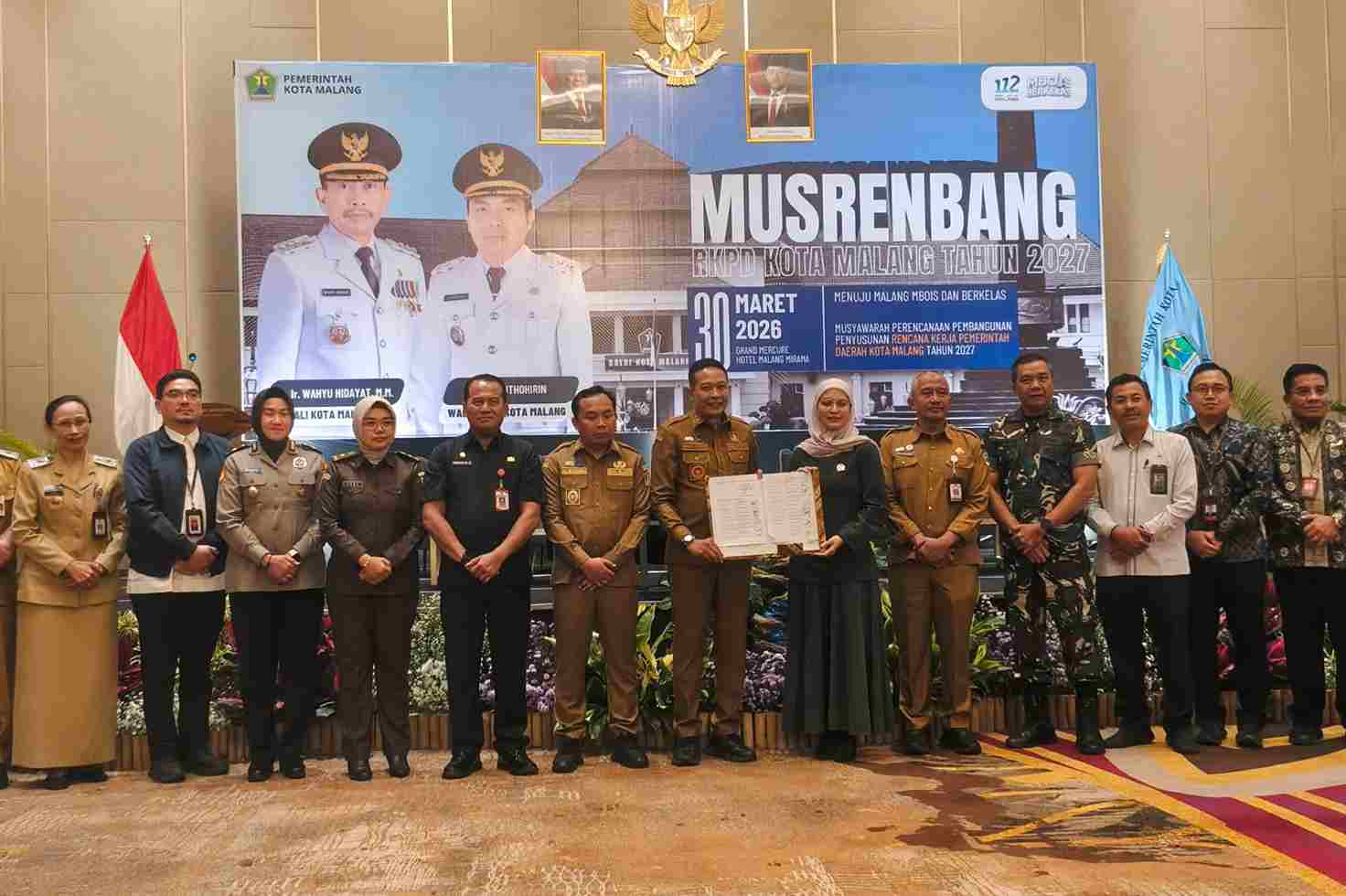 Wali Kota Malang bersama jajaran Forkopimda_11zon Wali Kota Malang: Prioritas RKPD 2027 Masih Bertumpu pada Infrastruktur