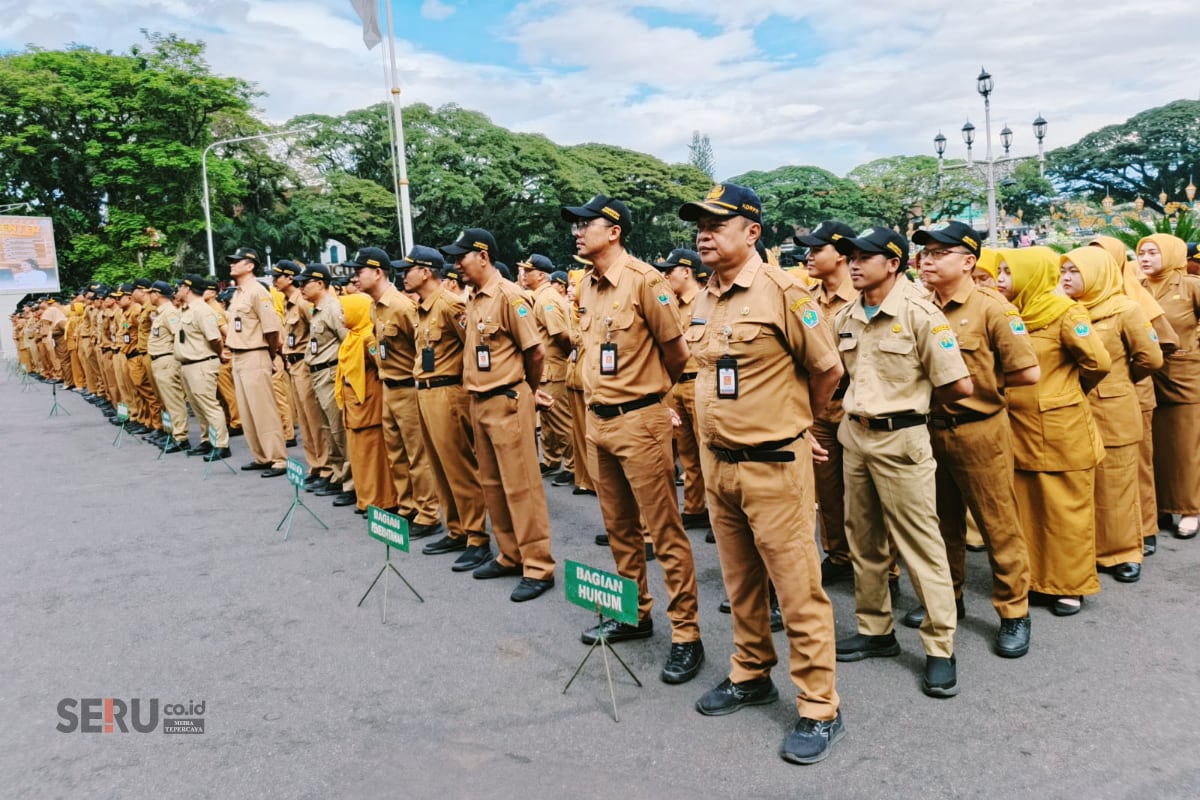 ASN di lingkungan Pemkot Malang akan mengikuti halal bihalal untuk mengawali hari kerja efektif. (Seru.co.id/bas) ASN Pemkot Malang Kembali Bekerja, Tradisi Halal Bihalal Jadi Penguat Kebersamaan