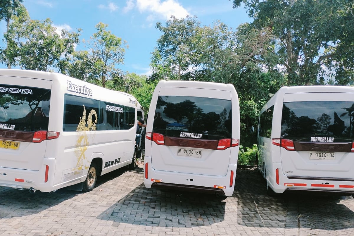 Suttle Roda 4 untuk pengantaran dan penjemputan tamu wisata Mikutopia dari dan kembali ke Rest Area . (ist)