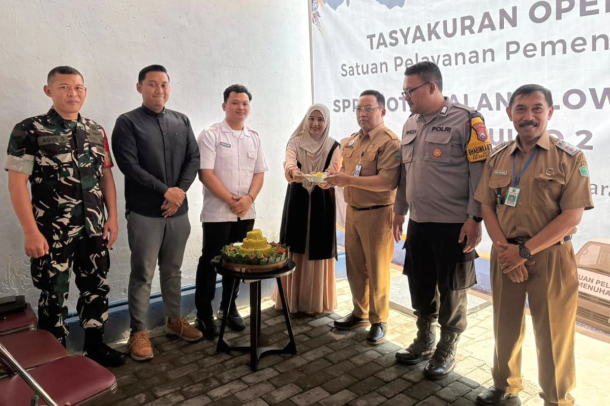 Babinsa 0833 Lowokwaru Hadiri Pembukaan SPPG Jatimulyo 2 Yayasan Gerakan Melukis Harapan