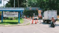 Portal pintu masuk kawasan Bendungan Lahor, dari arah Malang. (dok. Humas PJT I) Perum Jasa Tirta I Pengamanan Obyek Vital Nasional Bendungan Lahor Pascaaksi Warga