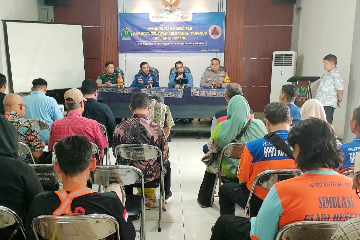 Babinsa Klojen Tingkatkan Kapasitas dan Profesionalisme Relawan Kelurahan Tangguh