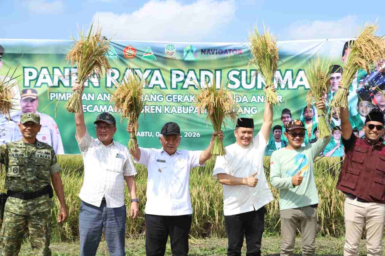Kegiatan panen raya_11zon Turut Dukung Sektor Pertanian, Bupati Malang Apresiasi Penuh GP Ansor
