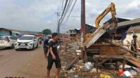 Pembongkaran lapak_11zon Pemkot Malang Segera Pasang Pagar Pembatas Pasar Gadang, Cegah Kemacetan Saat Perbaikan Jalan