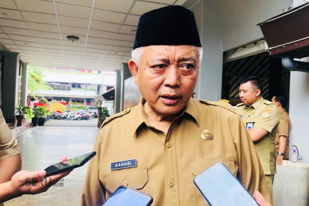 Bupati Malang, HM Sanusi menjelaskan. (Wul) Sanusi Berharap OPD Pemkab Malang Jemput Bola Program Pusat di Tengah Pemangkasan TKD