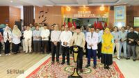 Bupati Jember saat memaparkan penyampaiannya di podium. (Seru.co.id/sgt) Gus Fawait Sebut RSD dr Soebandi Jember Kini Bisa Cetak Dokter Spesialis Sendiri