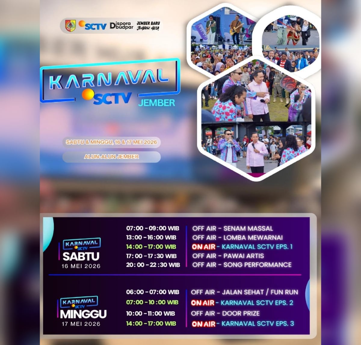 Pemkab Gandeng SCTV Gelar Karnaval Budaya Besar-besaran di Jember