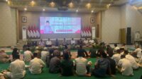 Suasana tasyakuran dan do’a bersama peringatan hari Buruh Internasional di Pendapa Wahyawibawagraha. (Seru.co.id/sgt) Peringati May Day, Gus Fawait Sebut Kesejahteraan Buruh Harus Terjamin