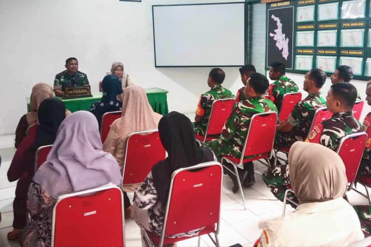 Perkuat Soliditas Prajurit, Koramil Sukun Libatkan Persit dalam Jam Komandan