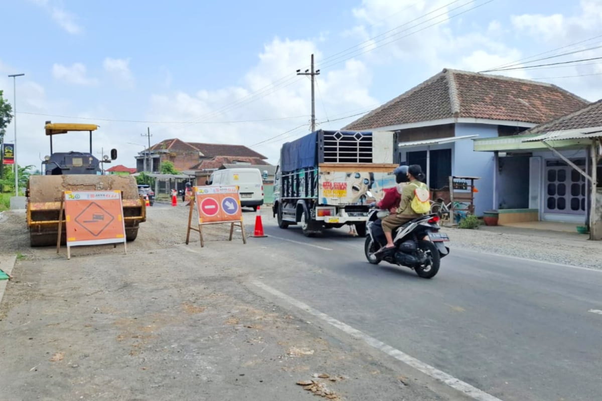 Lokasi proyek pembangunan jalan Gondanglegi-Balekambang. (ist) Target Pembangunan Jalan Gondanglegi-Balekambang Mundur hingga Desember 2026