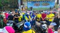 Animo masyarakat dalam Yamaha launching Gear Ultima Hybrid Smart dan Hybrid Solid, dalam Karnaval Gear Ultima di Lapangan Tumapel, Singosari. (ist) Yamaha Launching Gear Ultima Hybrid Smart dan Hybrid Solid, Ini Keunggulannya