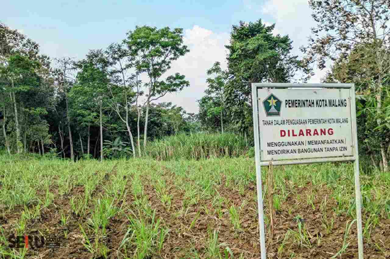 Salah satu aset lahan_11zon 21 Bidang Lahan RTH Kota Malang Terancam Tergerus Pembangunan Koperasi Merah Putih