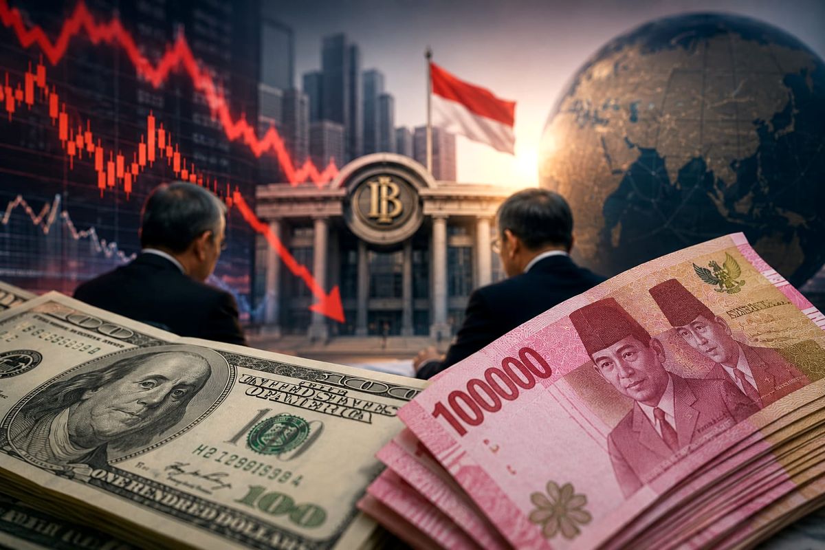 Ilustrasi respon pemerintah terhadap rupiah sentuh Rp18.049 per Dolar AS. (AI Generated) Begini Respon Pemerintah Jaga Stabilitas Pasar Saat Rupiah Sentuh Rp18.049 per Dolar AS