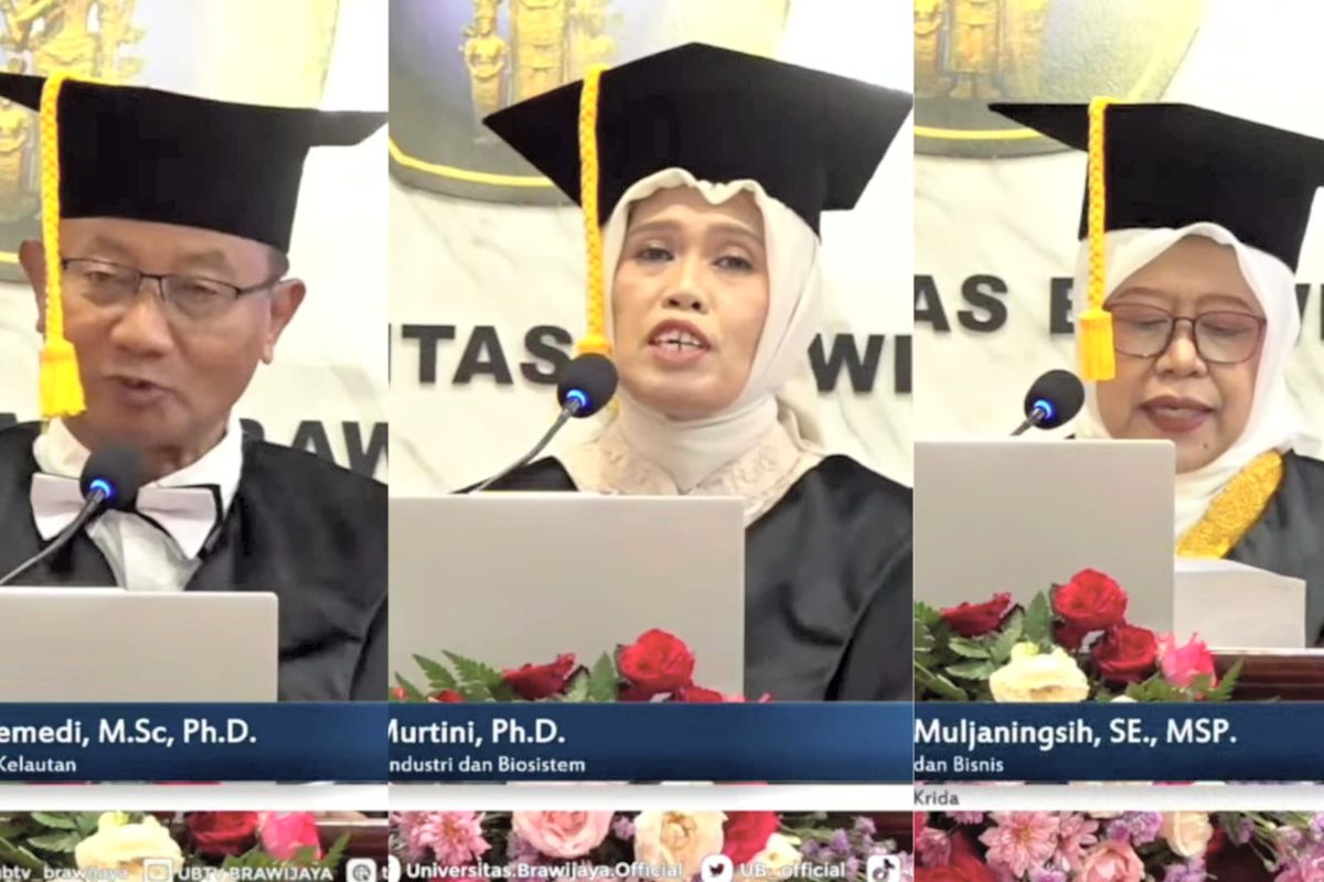 Awal Juni 2026 UB Kukuhkan Tiga Guru Besar dengan Inovasi Perikanan hingga Ekonomi Lokal