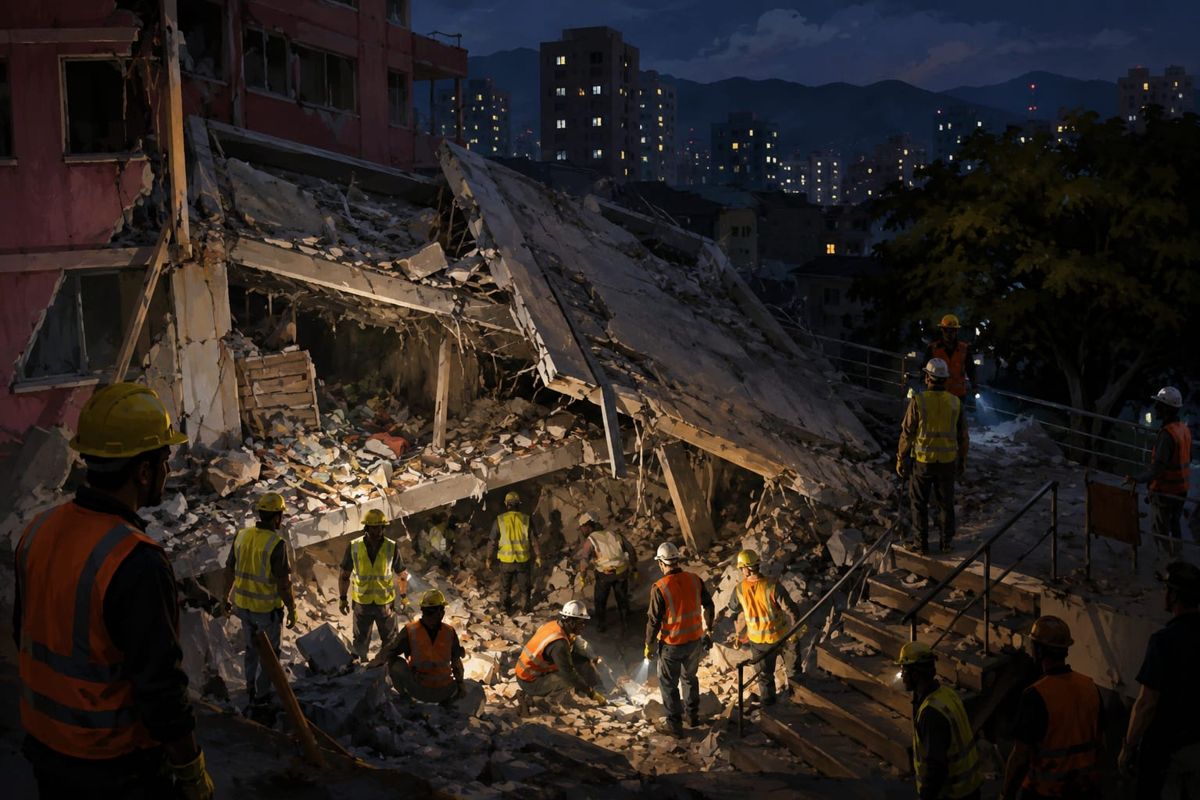 Ilustrasi gempa kembar mengguncang Venezuela. (AI Generated) Gempa Kembar Terbesar dalam Seabad Guncang Venezuela, WNI Dipastikan Aman