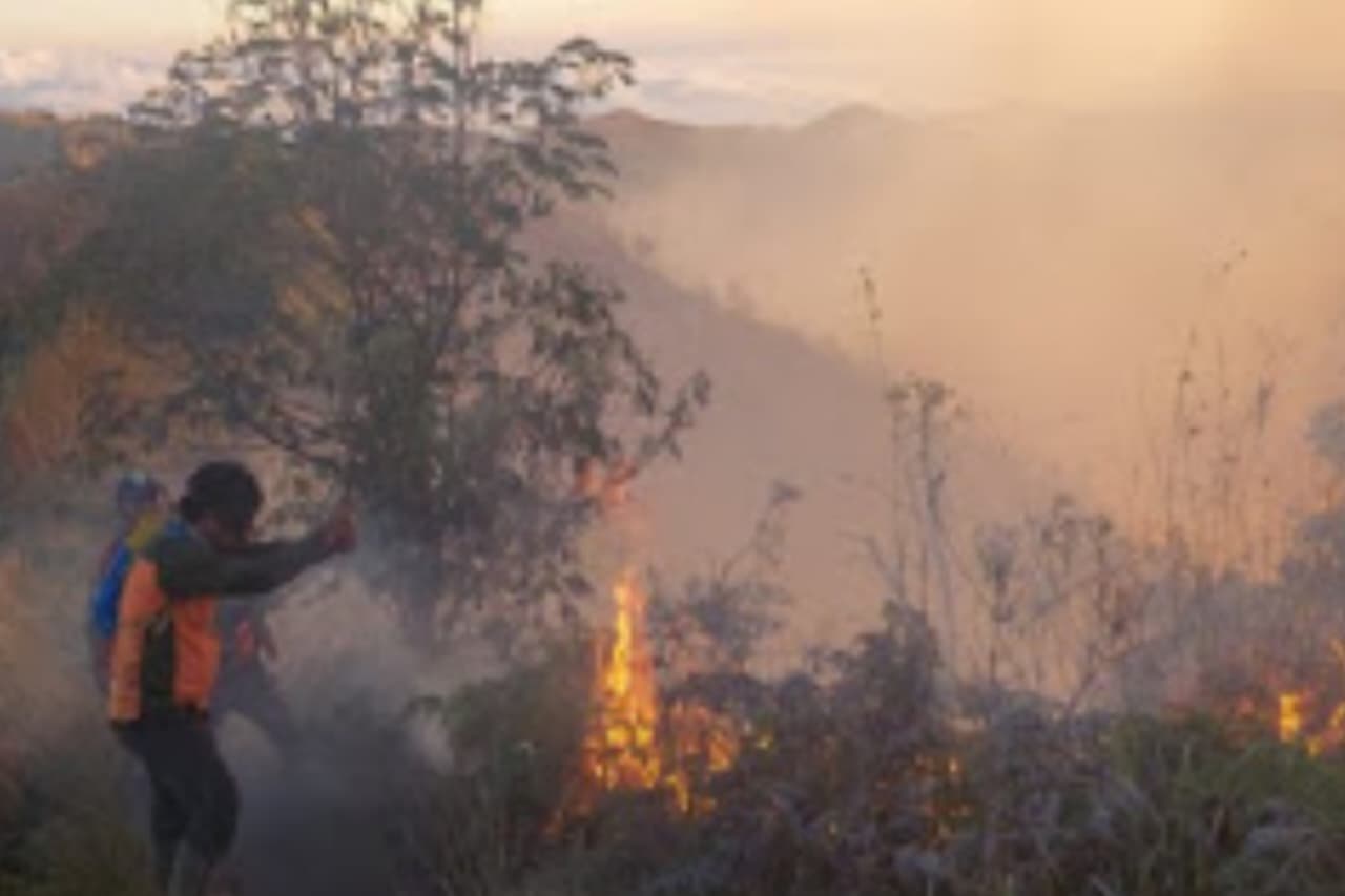 bakar5 BPBD Kabupaten Malang Petakan Wilayah Potensi Kebakaran di Musim Kemarau Ekstrem