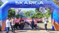 Prosesi pelepasan 987 siswa baru SMK PGRI 3 Malang dalam pengembaraan. (rhd) KCS 39 Cetak 987 Siswa Baru SMK PGRI 3 Malang Jadi Garda Swarna