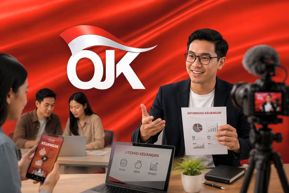 Ilustrasi penyampai informasi keuangan. (AI Generated) OJK Terbitkan Aturan Financial Influencer demi Lindungi Masyarakat dari Informasi Menyesatkan