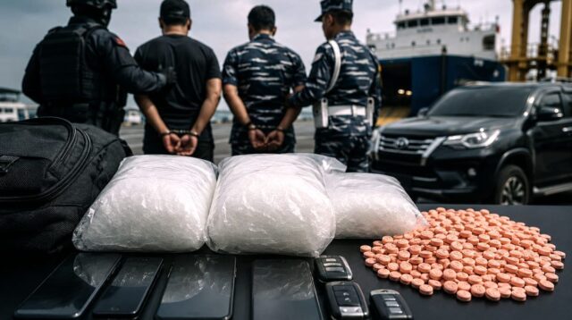 Penyelundupan Narkoba Rp5 Miliar Digagalkan di Bakauheni, Oknum Brimob dan TNI AL Diduga Terlibat