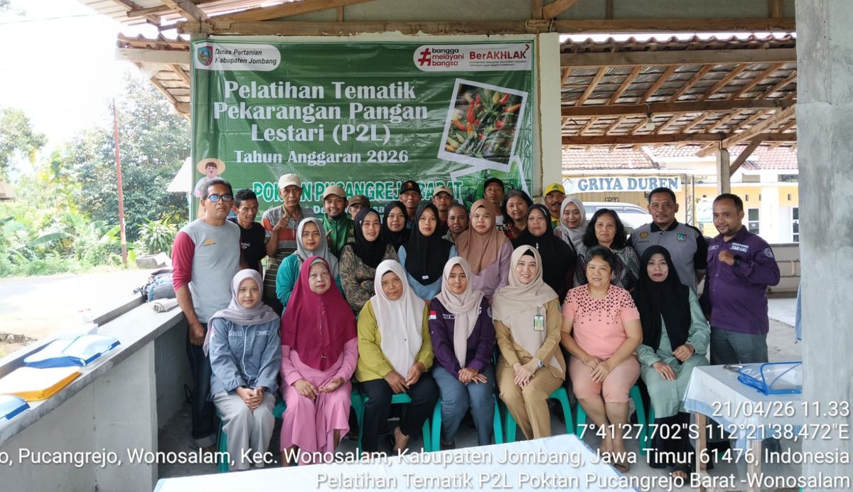foto Inovasi Jus Pakcoy Rasa Alpukat, Poktan Pucangrejo Wonosalam Perkuat Program Pekarangan Pangan Lestari